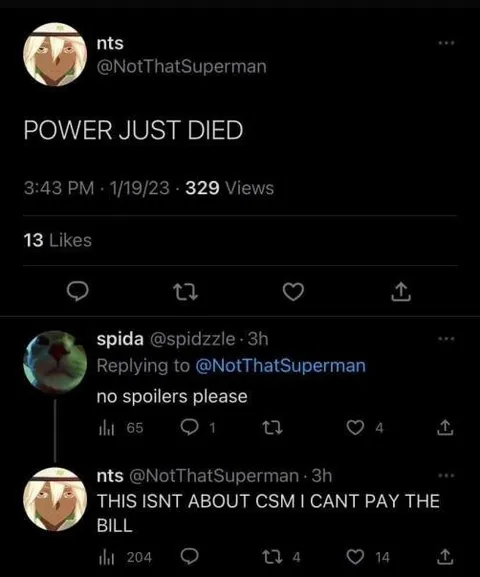 Power Just Died Bill Panic