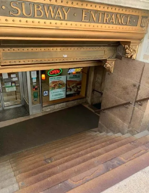 Subway Entrance to Subway Restaurant