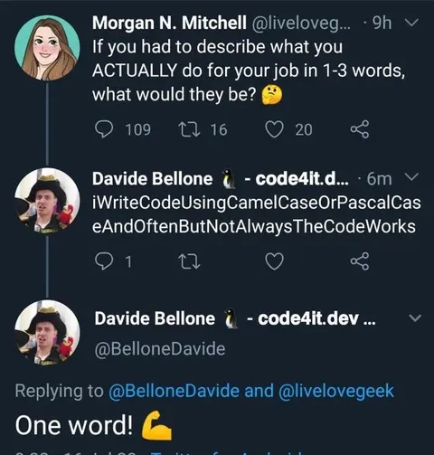 One Word Job Description