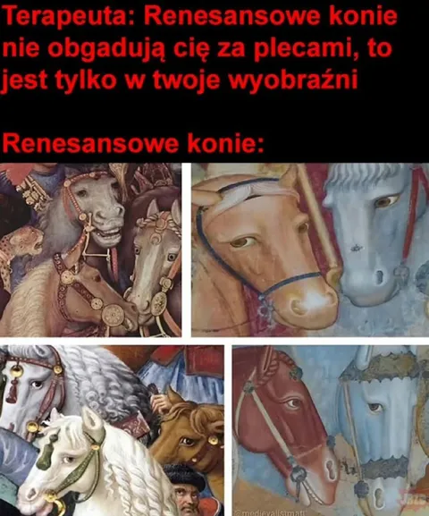 Renesansowe konie obgadują za plecami