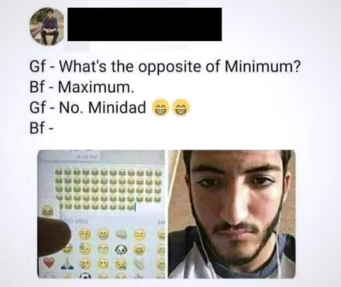 Opposite of Minimum Joke