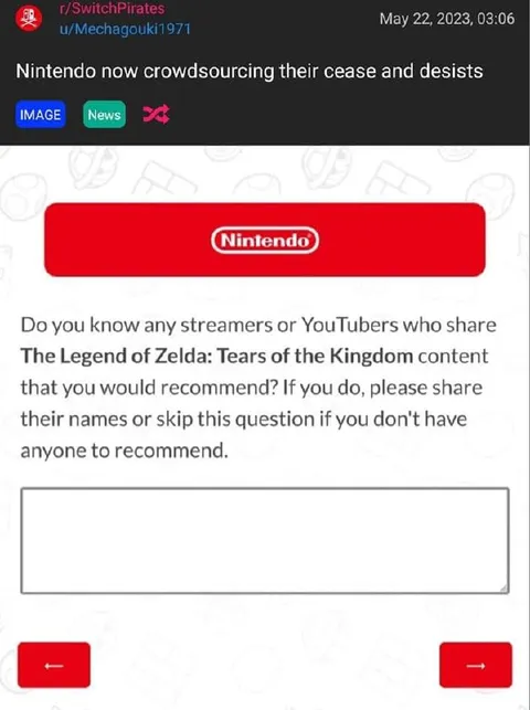 Nintendo Crowdsources Cease and Desists