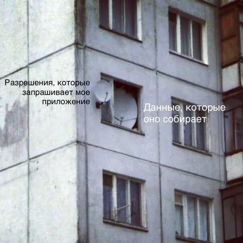 Разрешения и данные приложения