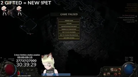 Femboy VTuber Pauses Path of Exile