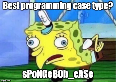 SpongeBob Case Naming