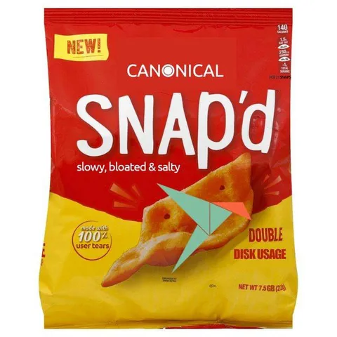 Canonical Snap'd Double Disk Usage
