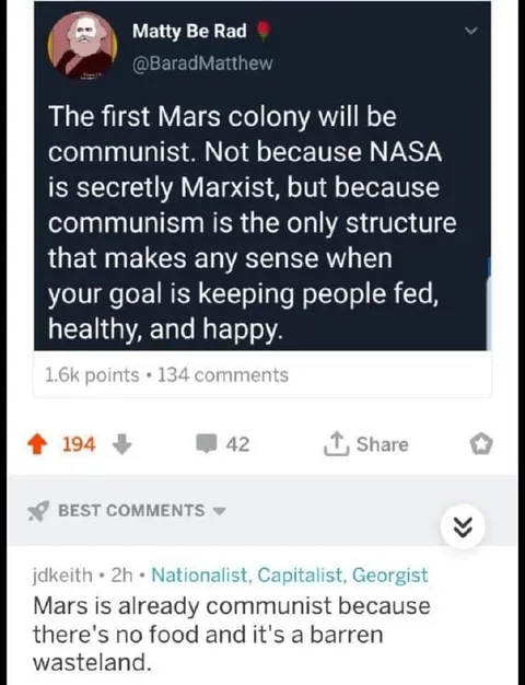 Mars Is Already Communist