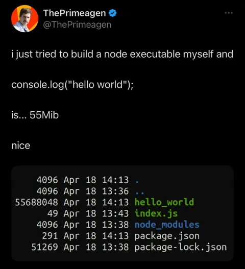 55 MiB Hello World