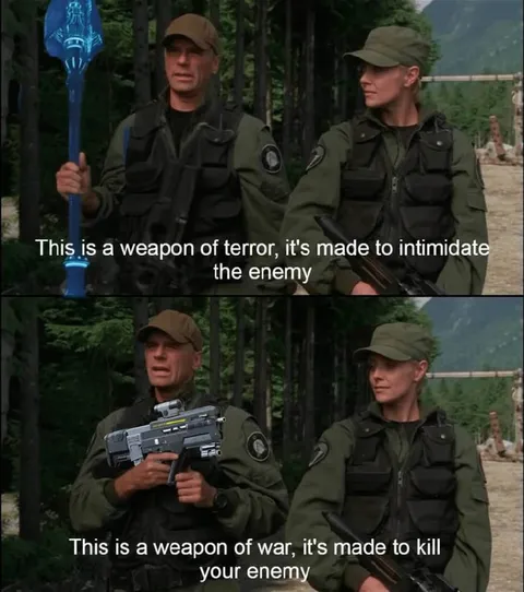 Weapon of Terror vs Weapon of War