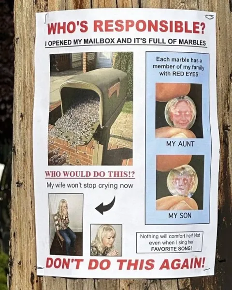 Mailbox Full of Family Marbles
