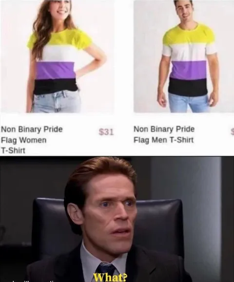 Non-Binary Pride Shirt Confusion