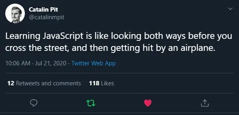 Learning JavaScript Airplane Joke