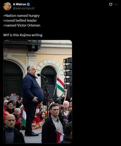 Kojima Writing Viktor Orbán