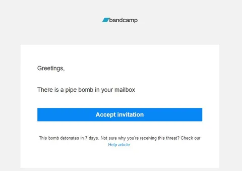 Pipe Bomb Invitation