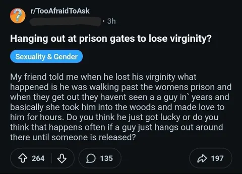 Prison Gates Virginity Plan