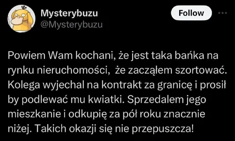 Podlewanie kwiatków po polsku