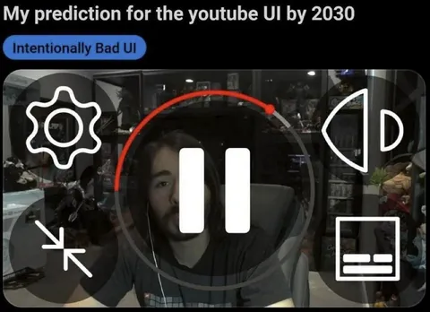YouTube UI by 2030