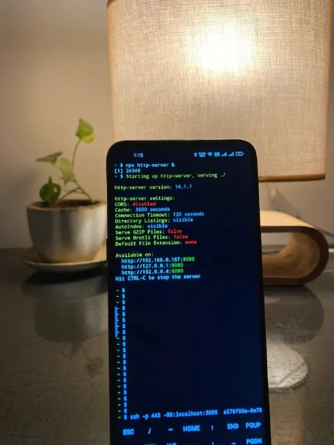 HTTP Server Running on a Phone
