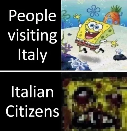 People Visiting Italy vs Italian Citizens