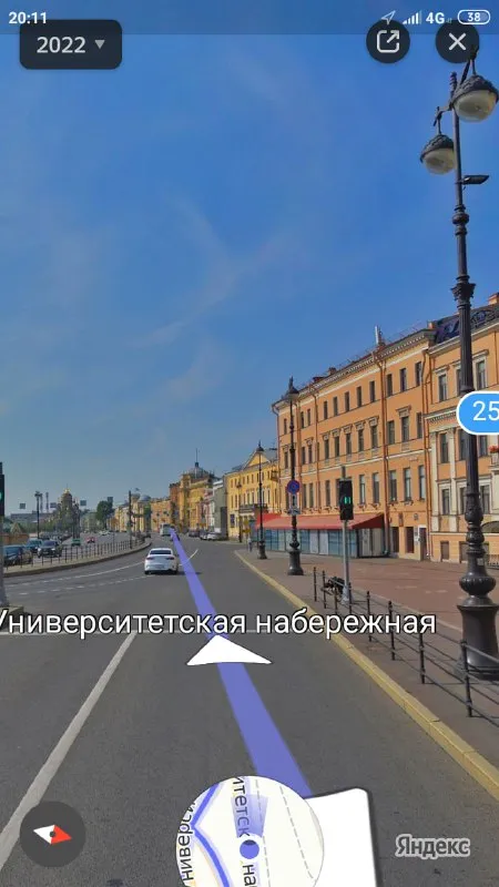 Странный маршрут на набережной