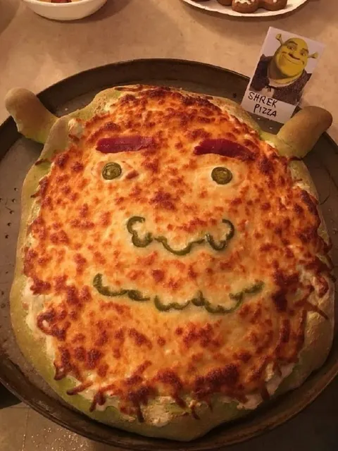 Shrek Pizza Face