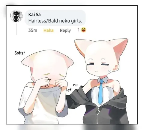 Hairless Bald Neko Girls