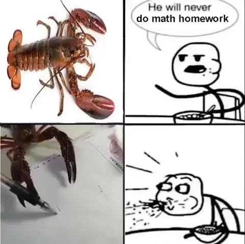 Lobster Does Math Homework