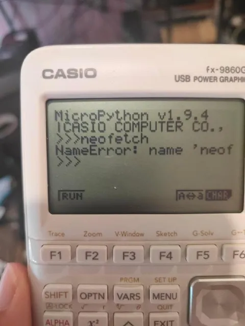 MicroPython neofetch error