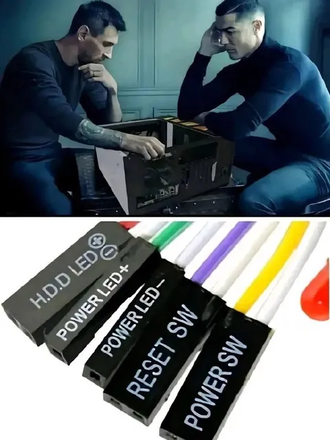 Two Men Wiring a Computer Case