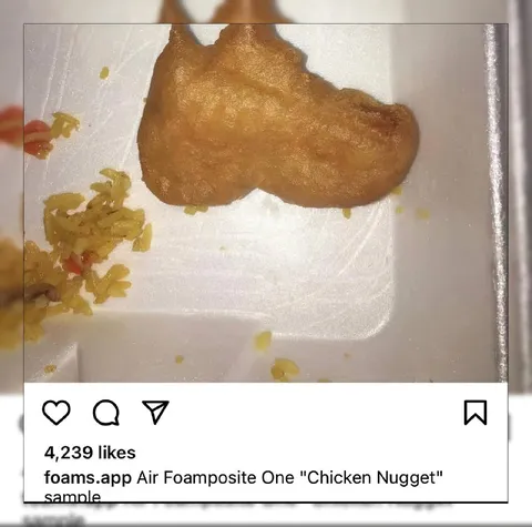 Chicken Nugget Foamposite Sample