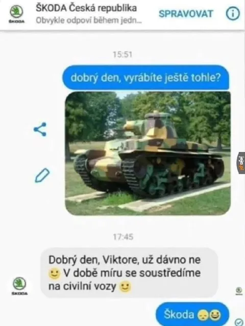 Škoda vyrábí tanky