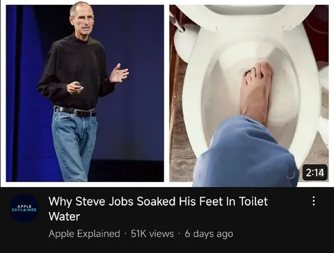 Steve Jobs Toilet Water Mystery