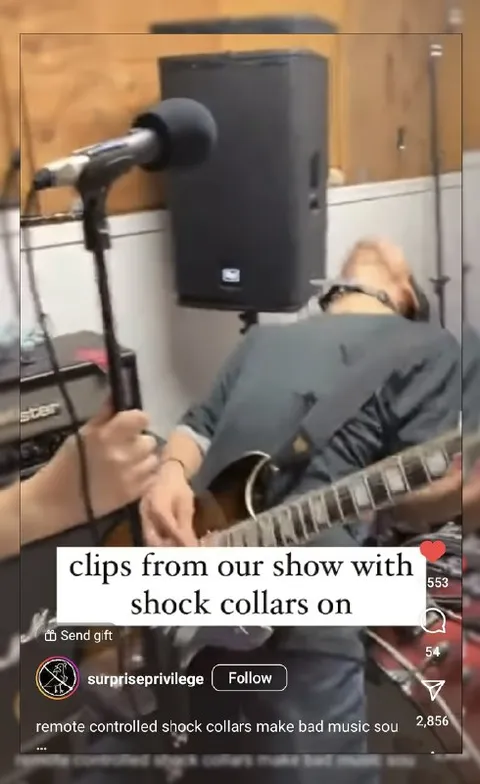 Shock Collar Guitar Performance