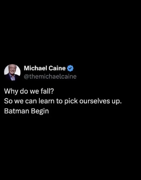 Why Do We Fall Batman Quote