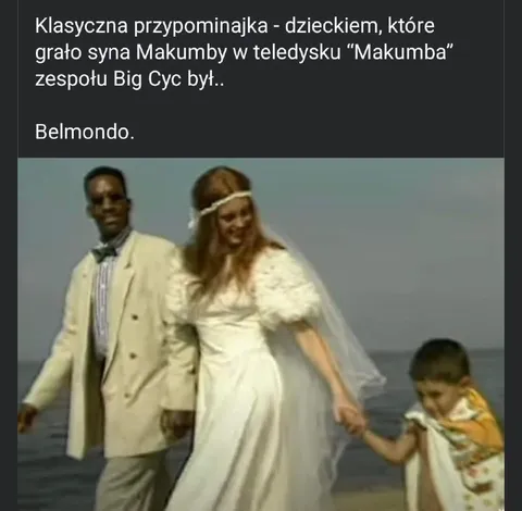 Belmondo jako syn Makumby