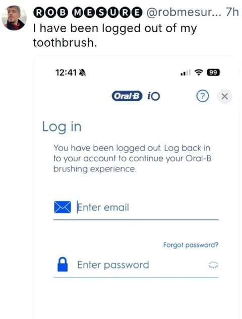 Logged Out of My Toothbrush