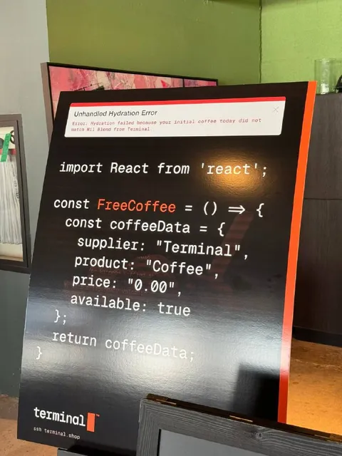 Free Coffee React Function