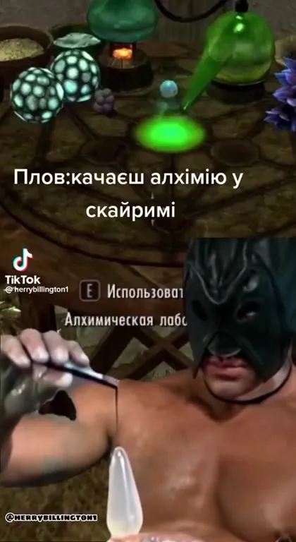 Качаешь алхимию в Скайриме