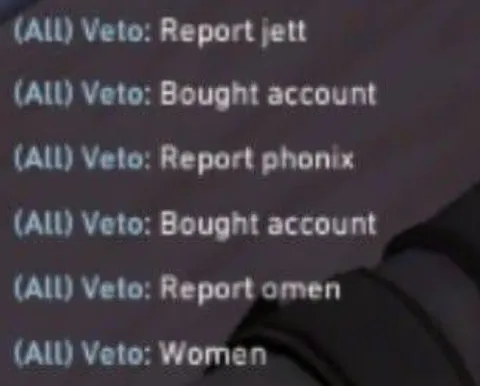 Veto Reports Everyone