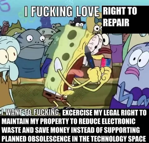 SpongeBob Loves Right to Repair