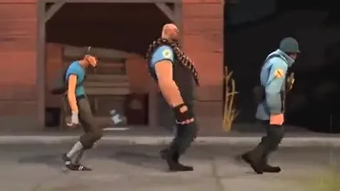 Странная прогулка команды TF2