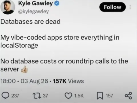 Vibe-Coded Apps Use localStorage