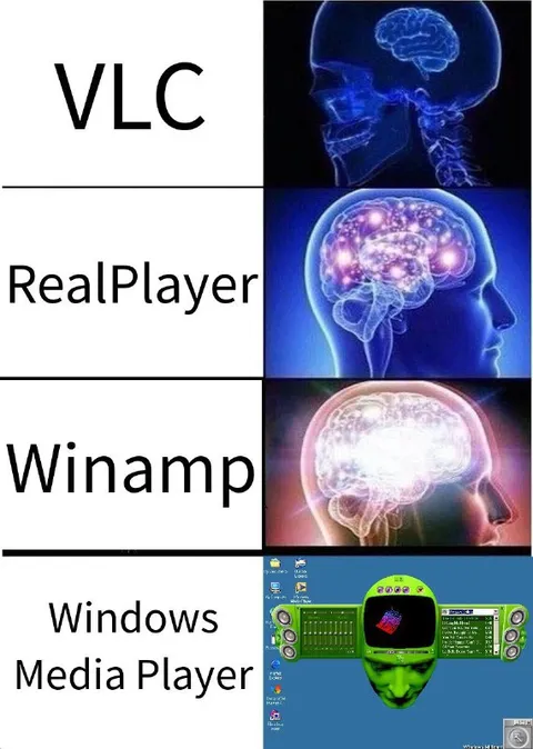VLC to Windows Media Player Brain
