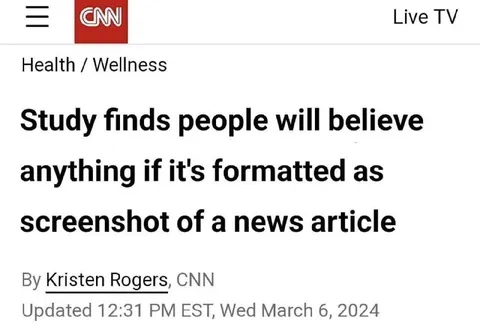 Fake News Screenshot Study