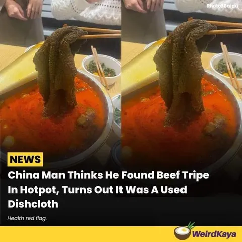 Used Dishcloth in Hotpot