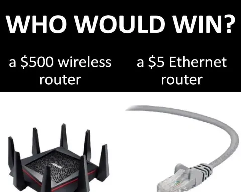 Who Would Win Router Meme