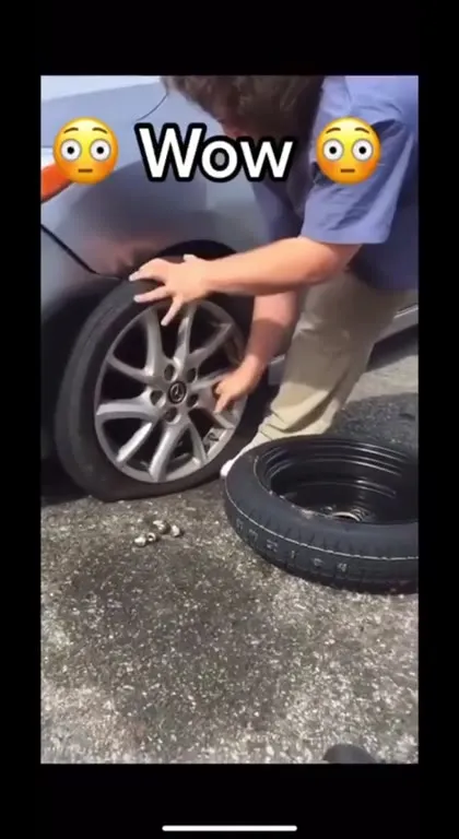 Wow Tire Change Reaction