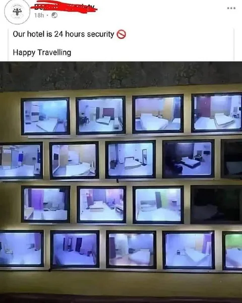 Hotel Security Camera Overkill