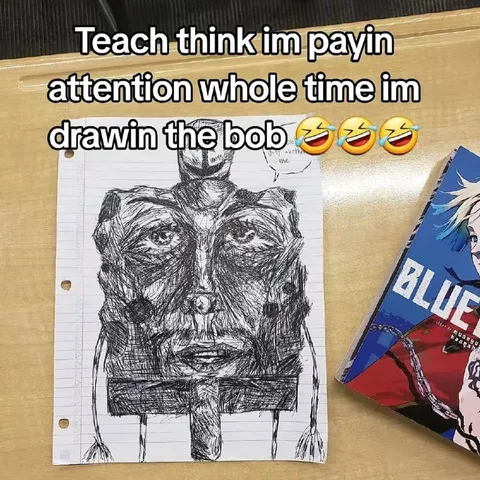 Drawing Instead of Paying Attention
