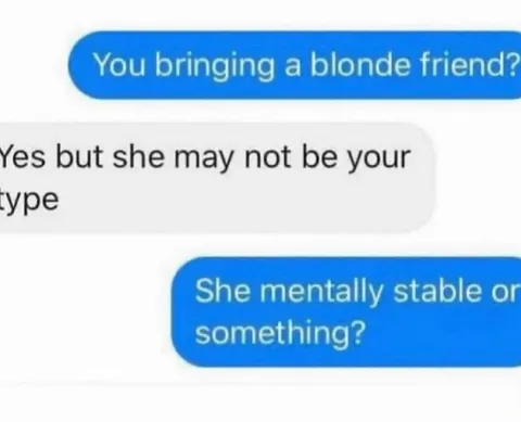 Blonde Friend Mental Stability